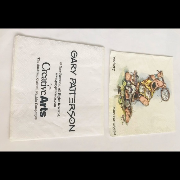 New 12 Cocktail Napkins Gary Patterson Game! Set! Match! Victory 3-Ply Napkins - Picture 7 of 16